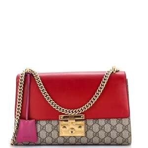 Gucci Padlock Shoulder Bag Gg Coated #240016G13B